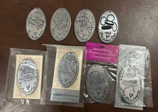 Lot -  8 VTG Wilton Armetale Days of Christmas Ornaments 1979-1986 Pewter picture