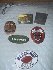 6pcs Vintage Chewing Smoking Tobacco Beer Hat Coat Lapel PIN Charm  picture