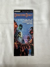 March 2000 Downtown Disney guidemap Pleasure Island, Marketplace, West End picture