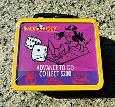 Monopoly Metal Lunchbox Tin with Handle, Multicolor New (2005) picture