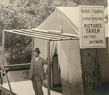 Kodak Photographer in Treehouse RPPC Supplies  Finishing Pictures Taken Postcard picture