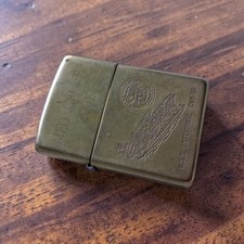 Vintage US Navy Zippo Lighter Brass Operation Enduring Freedom U.S.A Military  picture