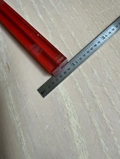 Vintage Square Bakelite Rods Red Clear 6” X 7MM / 14.7 gms picture