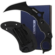 OERLA OL-0019BE Double Edge Karambit tactical Knife Full Tang 420HC Stonewashed picture