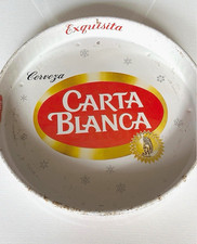 Carta Blanca Cerveza Exquisita Vintage 1960s Round Beer Serving Tray Breweriana picture