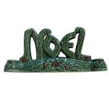 Vintage Lipper Mann NOEL Candle Holder Holly Leaf Berry  picture