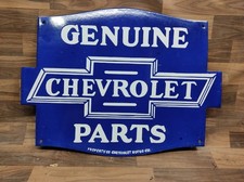 Porcelain Genuine Chevrolet Enamel Metal Sign Plate Size 24