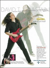 David T. Chastain 2001 Kramer Baretta-II Pro electric guitar advertisement print picture