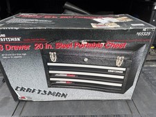 Iconic Sears Craftsman USA NOS Rare 3 Drawer Rally Blk Tool Chest Portable 65325 picture