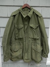 Vtg 1979 US Army M-65 Field Jacket Coat OG-107 Small Regular Brass Zipper USGI picture