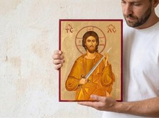 Large Byzantine Icon of Christ 
