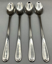 4 Oneida Flight Reliance Ice Tea Spoons Set Stainless Iced Long Spoon USA picture