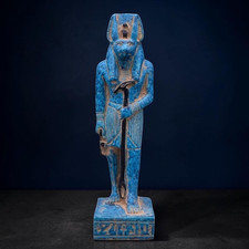 RARE ANCIENT EGYPTIAN ANTIQUITIES Egyptian Statue Anubis Statue Jackal Egypt BC picture