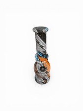6” Glass Water Pipe Bong – Mini Colorful Hookah Tobacco Pipe, Portable Bong picture