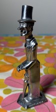 Vintage 1930s Old Snifter Figural Corkscrew Bottle Opener Prohibition Era Bar picture