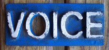 Vintage New York Village Voice Cast Iron Newspaper Newsstand Paperweight NYC picture