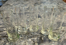 Vintage Etched Flowers Cordial Shot Glass Clear 4