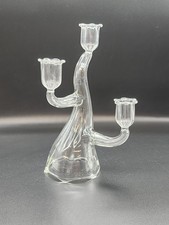 Whimsical Glass 3 Tier Candle Holder picture