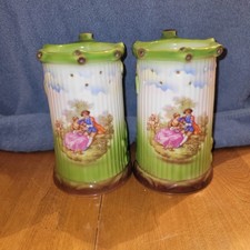 Vintage Gerold Porzellan  “Trick” Puzzle Mugs Set Of 2 German  picture