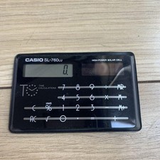 CASIO SL-760LU solar card calculator Showa retro vintage item picture