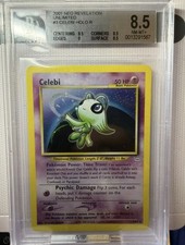Celebi Neo Revelation 3/64 BGS 8.5 NM-MT+  Holo Unlimited Rare Pokémon TCG Card picture