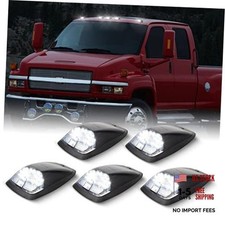 LED Cab Roof Marker Lights Top Clearance Running Lights Smoked Len White LED picture