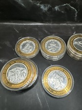 10 $10 Ten dollar gaming token ALADDIN ALI BABA casino  .999 SILVER Las Vegas picture
