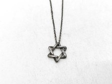 Tiffany & Co. Elsa Peretti Sterling Silver Star of David Pendant Necklace picture
