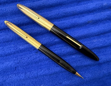 Sheaffer Triumph Early Lever Fill Fountain Pen & Pencil Gold Filled Cap 14K Nib picture