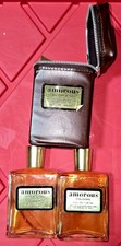 *RARE* Vintage Amorus Cologne/ After Shave  4 oz In Leather Travel Bag  picture