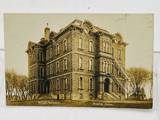 RPPC Antique Paola KANSAS HIGH SCHOOL REAL PHOTO POSTCARD picture