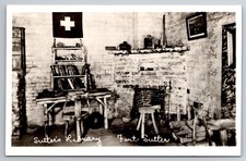 CA, Fort Sutter, Sutter's Library, Real Photo, RPPC, Vintage Postcard picture