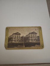 1870s Buffalo New York Stereoview Fine Arts Academy Building Photo Woodward View picture