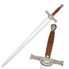 Highlander Macleod Scottish Sword 50.5in Ornate Broadsword Claymore & Sheath picture