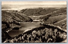 Germany Edersee Dam and Lake C.1930s Sepia Tone Real Photo Postcard picture