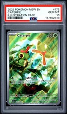 Caterpie 172/165 Illustration Rare 151 Pokemon PSA 10 picture