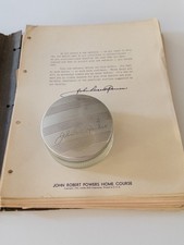 1943 John Robert Powers Home Course & Glass Powder Box Vintage Modeling Beauty picture