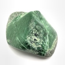 Siberian Jadeite Cobble Chromium Green Jadeite Jade Stone Specimen Siberia 445g picture