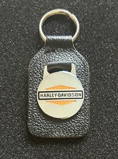 Vintage Harley Davidson Leather Keychain Manhattan Windsor England Late 70's/80s picture