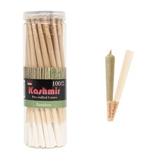 Kashmir Pre Rolled Cones Bamboo 11/4 Size 100 Ct Rolling Cones W/Filter Tips picture