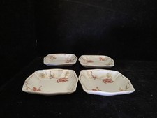 S/4 Antique Limoges Haviland Butter Pats Floral Gold Trim circa 1890- Beautiful picture