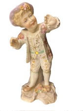 Antique Meissen Young Boy, 4.75”, Porcelain picture