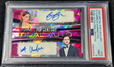 Emilia Clarke Kit Harington 2022 Leaf Metal Pop Century Auto Card 1/2 PSA 9 MINT picture