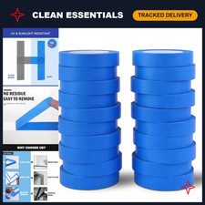 20 Rolls Blue Painters Tape 1 inch Wide Bulk Paint Masking Tape 55 Yds picture