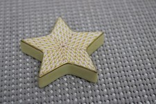 HEREND STAR BUTTERSCOTCH FISHNET #16305-000/SVHJ HUNGARY NOS MINT picture