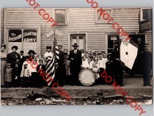 WOW c1911 American Salvation Army INTEGRATED Band Mt Vernon Ohio OH RPPC Photo picture
