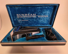 Vintage 1973 Sunbeam Shavemaster & Gromer Corded Electric Shaver Case Manual USA picture