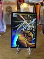 Duel on the Death Star - 2022 Topps Chrome Star Wars Galaxy #34 Prism Refractor picture