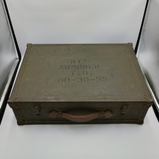 Vintage WWII USAF US Army Air Force Armorer Tool Chest Box T.O. 00-30-55 Wood picture