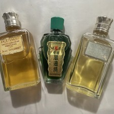 Vintage Perfume Bottle Lot Jean D’Albret Ecusson Casaque White Flower Oil France picture